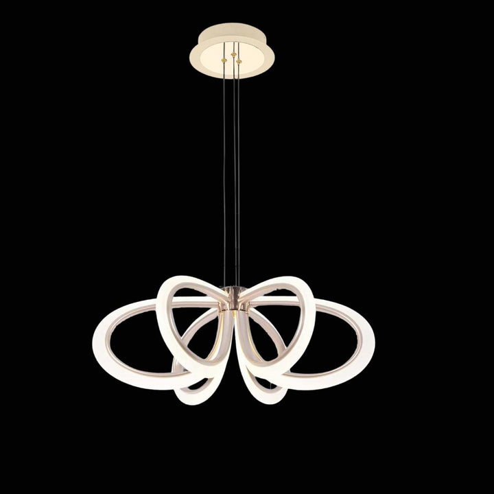 Pendul LED auriu F2808/6X GD – 144W, 3300K-6500K, telecomandă inclusă