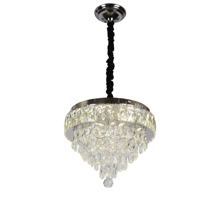Candelabru LED cu Cristale Ø400 – 80W, cu Telecomandă | Model 2960-400