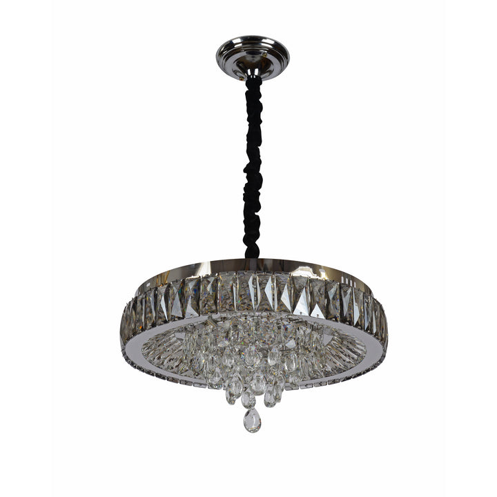 Candelabru LED Ø500 cu Cristale și Telecomandă, Model 2961-500