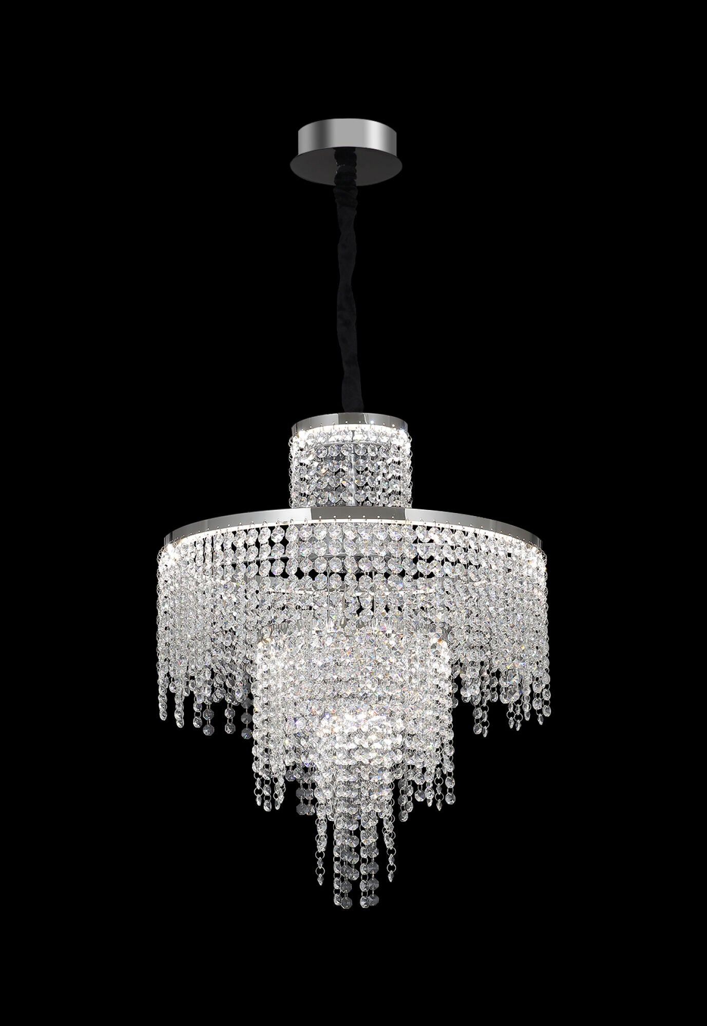 Lustra LED Silver Cristal CU TELECOMANDĂ 2965/500