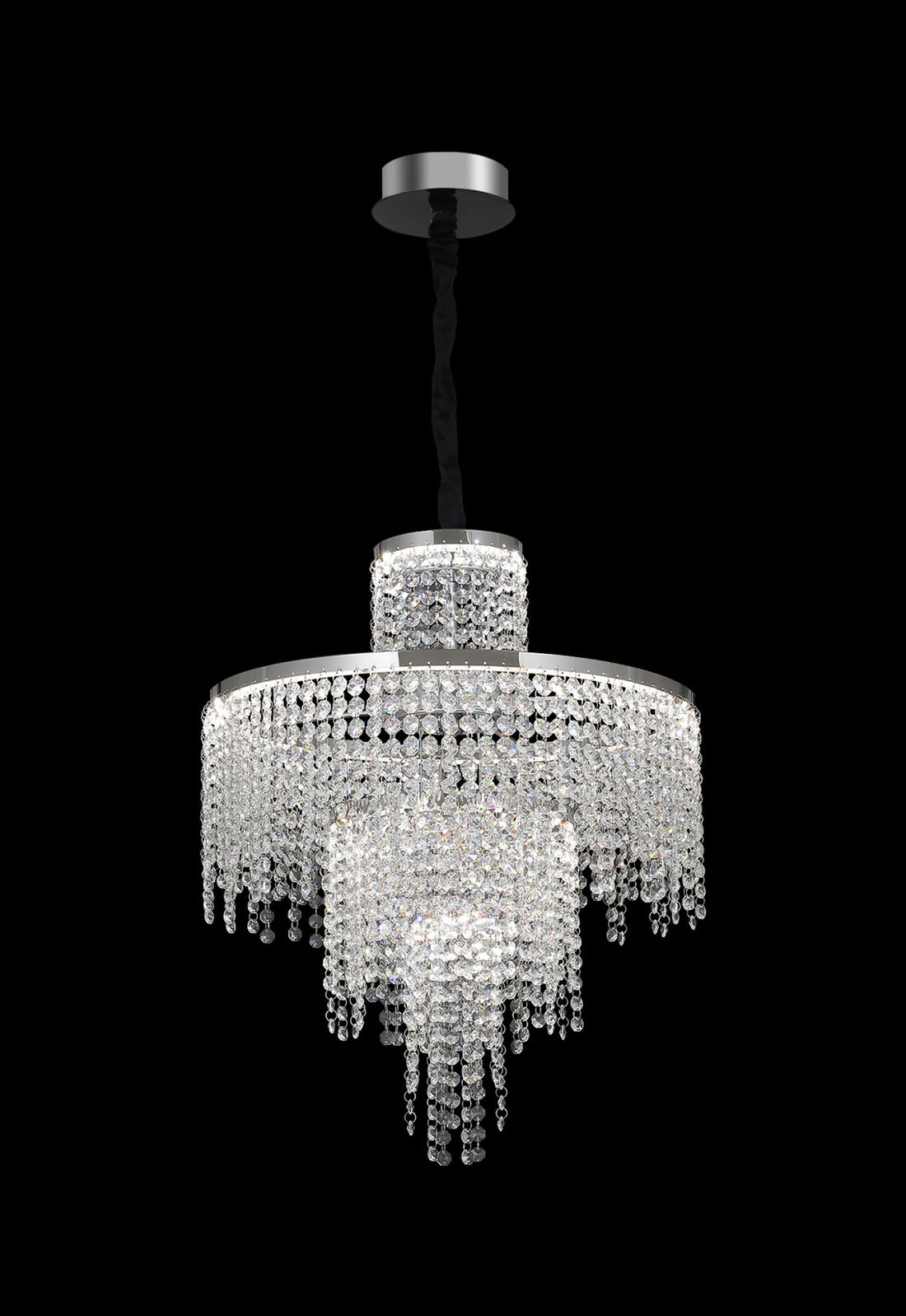 Lustra LED Silver Cristal CU TELECOMANDĂ 2965/500