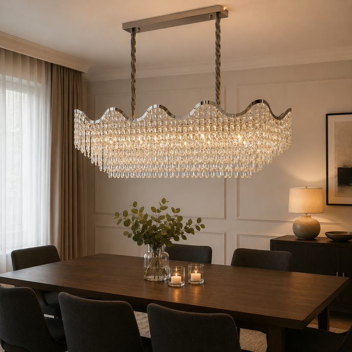 Candelabru, L1100×H420 mm, 12 becuri E27, model 78006/1100+400 CH