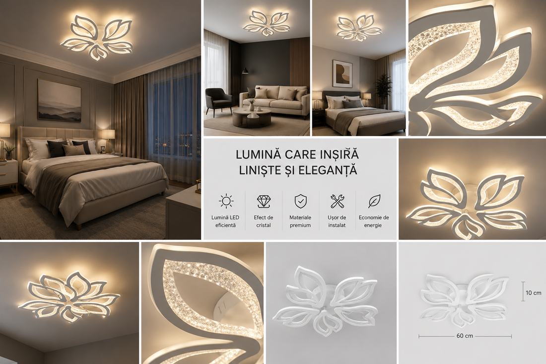 Lustra LED moderna 5 brate, lumina reglabila – 71319/5WH