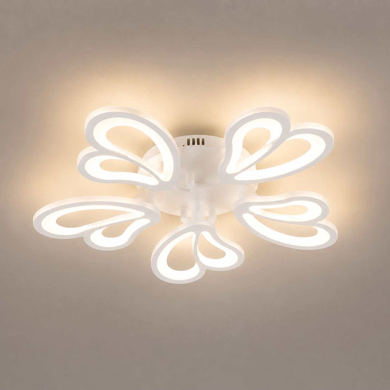 Lustra LED modernă 19140/5WH – 48W, lumină reglabilă, cu telecomandă
