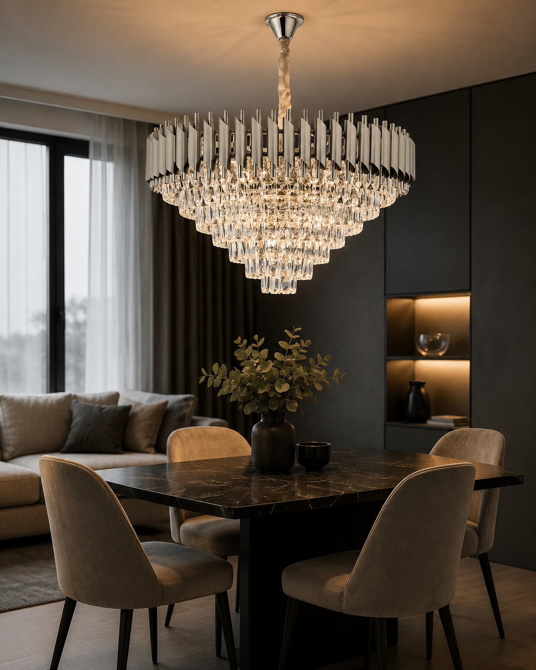 Candelabru elegant cu cristal 9001/800 CH