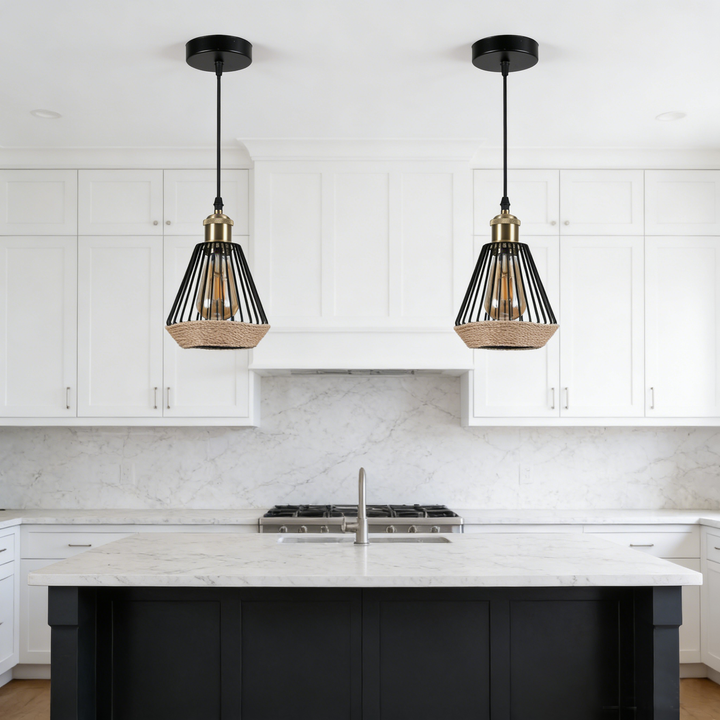 Pendul modern, soclu E27, D15 x H24 cm, 1 bucata, JD-52