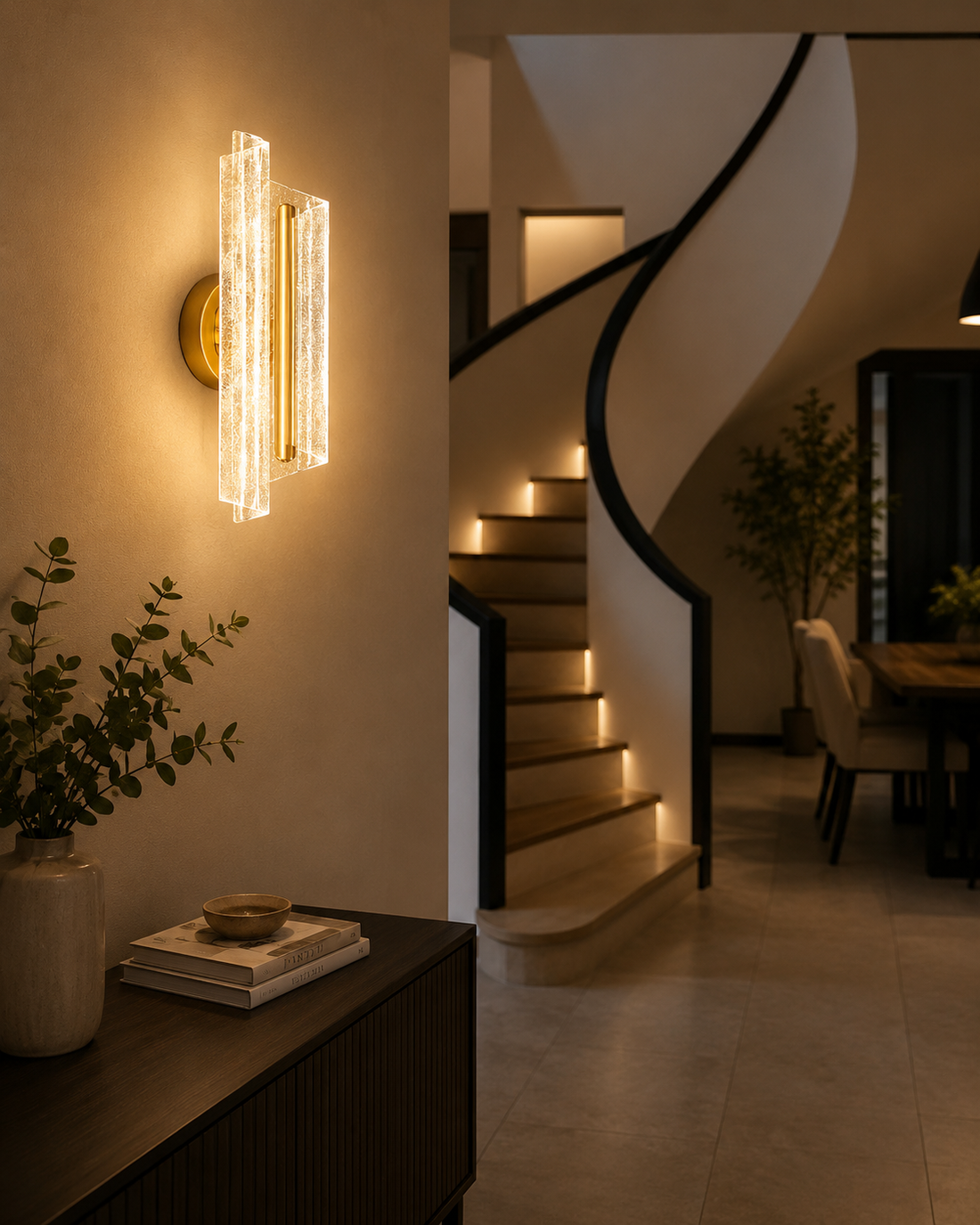 Aplica de perete moderna, 320×110×85 mm, LED 8×2W, 3000–6500K, model 59336