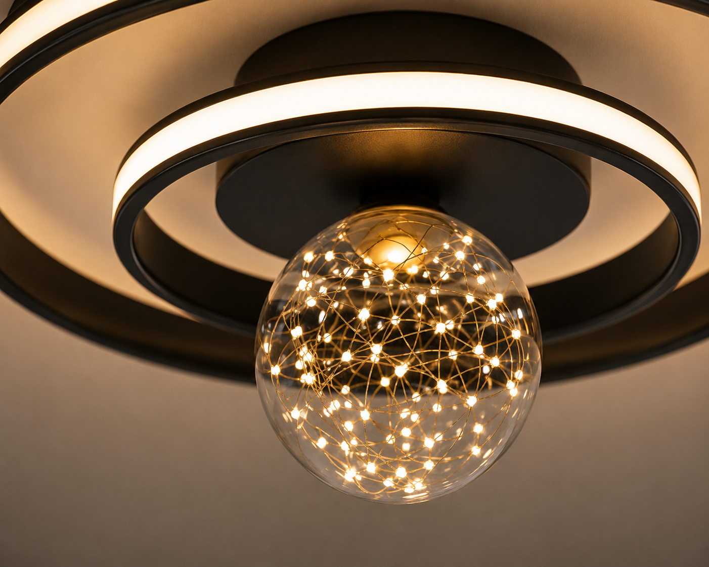 Lustra LED L7677/450 – 96W, Design Modern, cu Telecomandă și Lumină Reglabilă