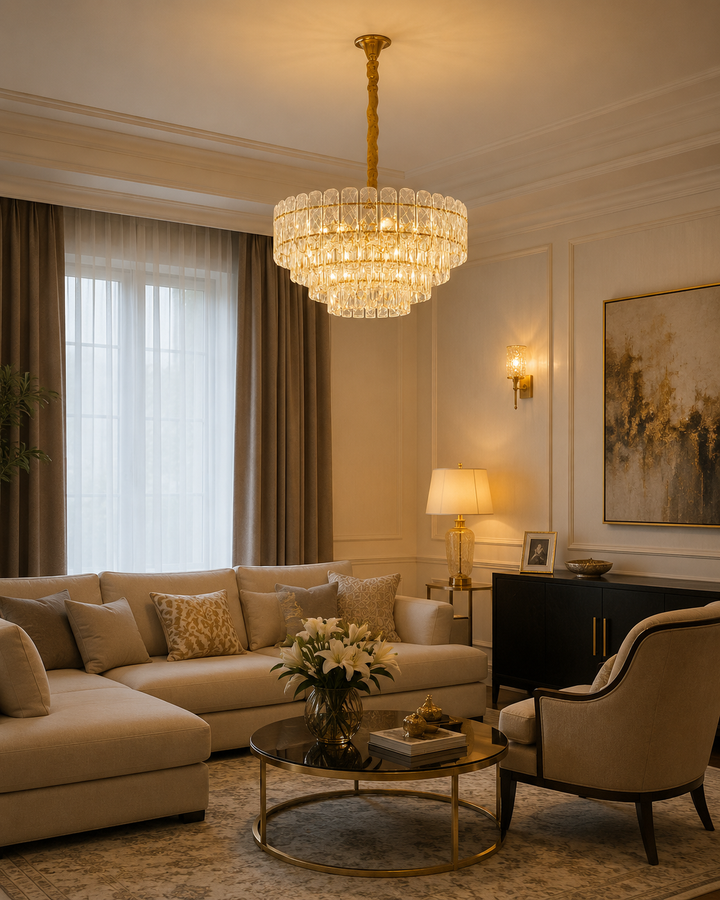 Candelabru elegant, Ø580×H320 mm, E27 max 60W × 11 becuri, 98046/600
