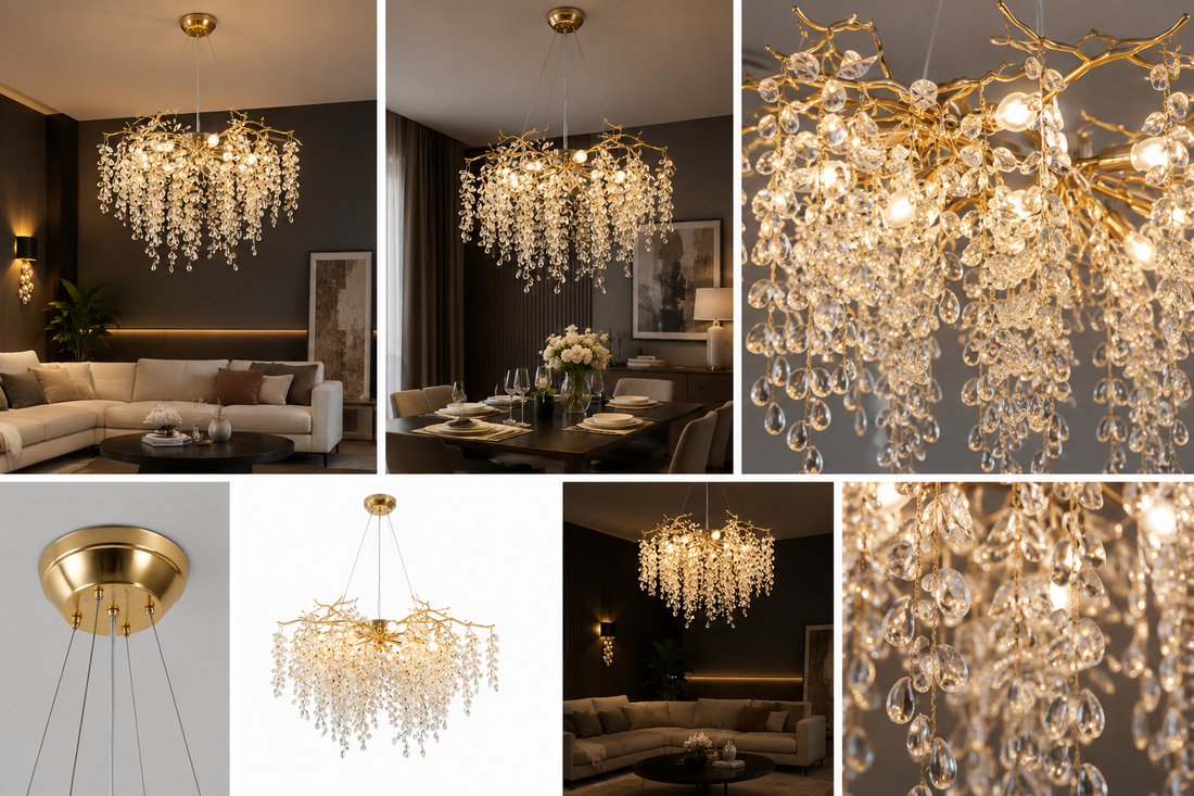 Candelabru decorativ cu 6 becuri E14 – Model 27096/600 OG+FGD