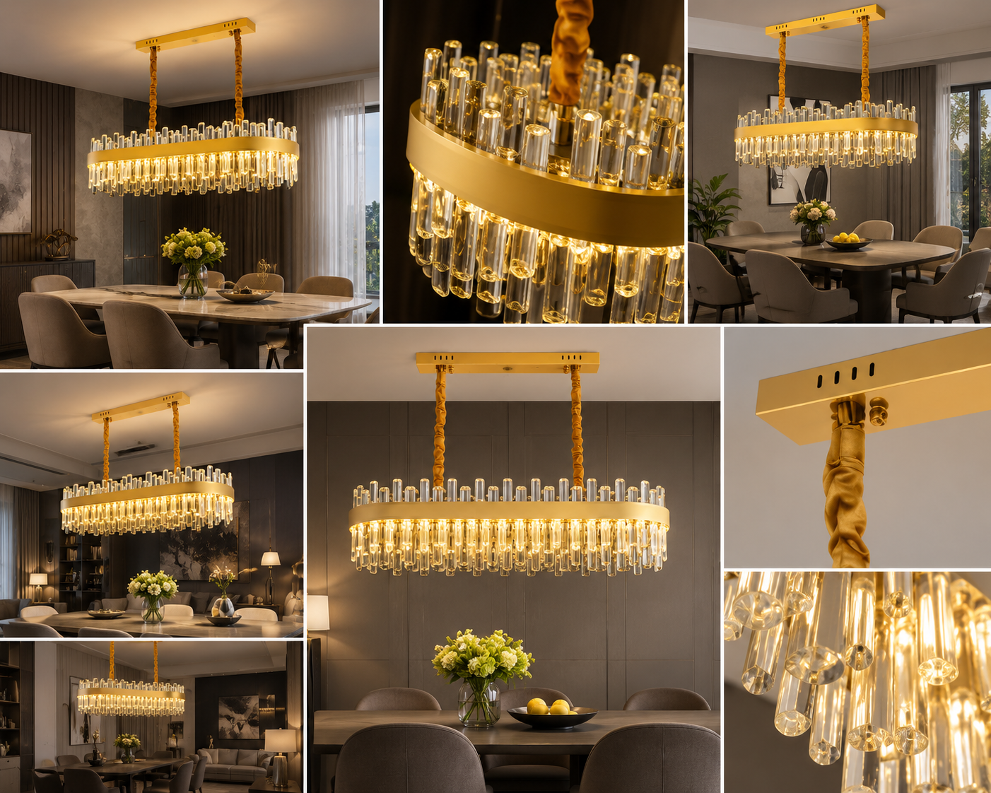 Candelabru LED, 140 W, Ø ≈ 800 × 350 mm, temperatura reglabilă 2800–6500 K – model 8652/80×35 SKG
