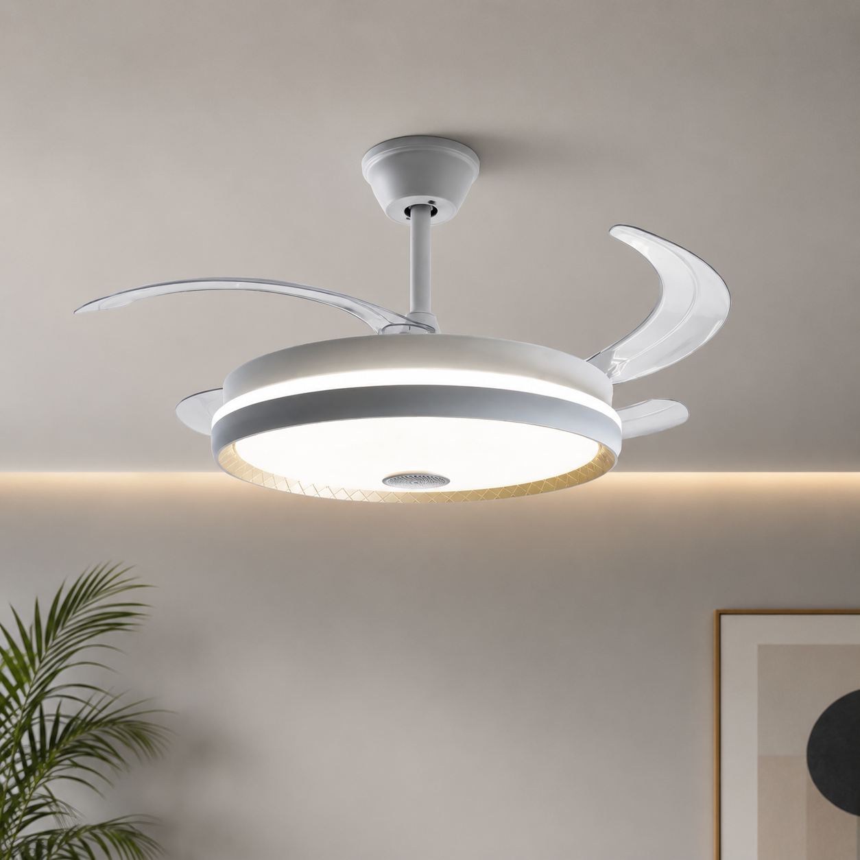 Ventilator de tavan cu LED 96W și telecomandă –  A111L
