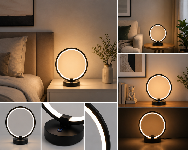 Veioza LED cu 3 Functii, 30W, Negru, 8730BK