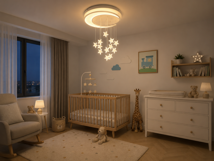 Lustră LED modernă albă 60W, lumina reglabilă – 73053/500WH