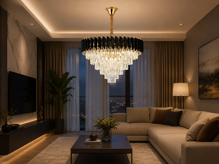 Candelabru elegant, model 9001/600FG+BK
