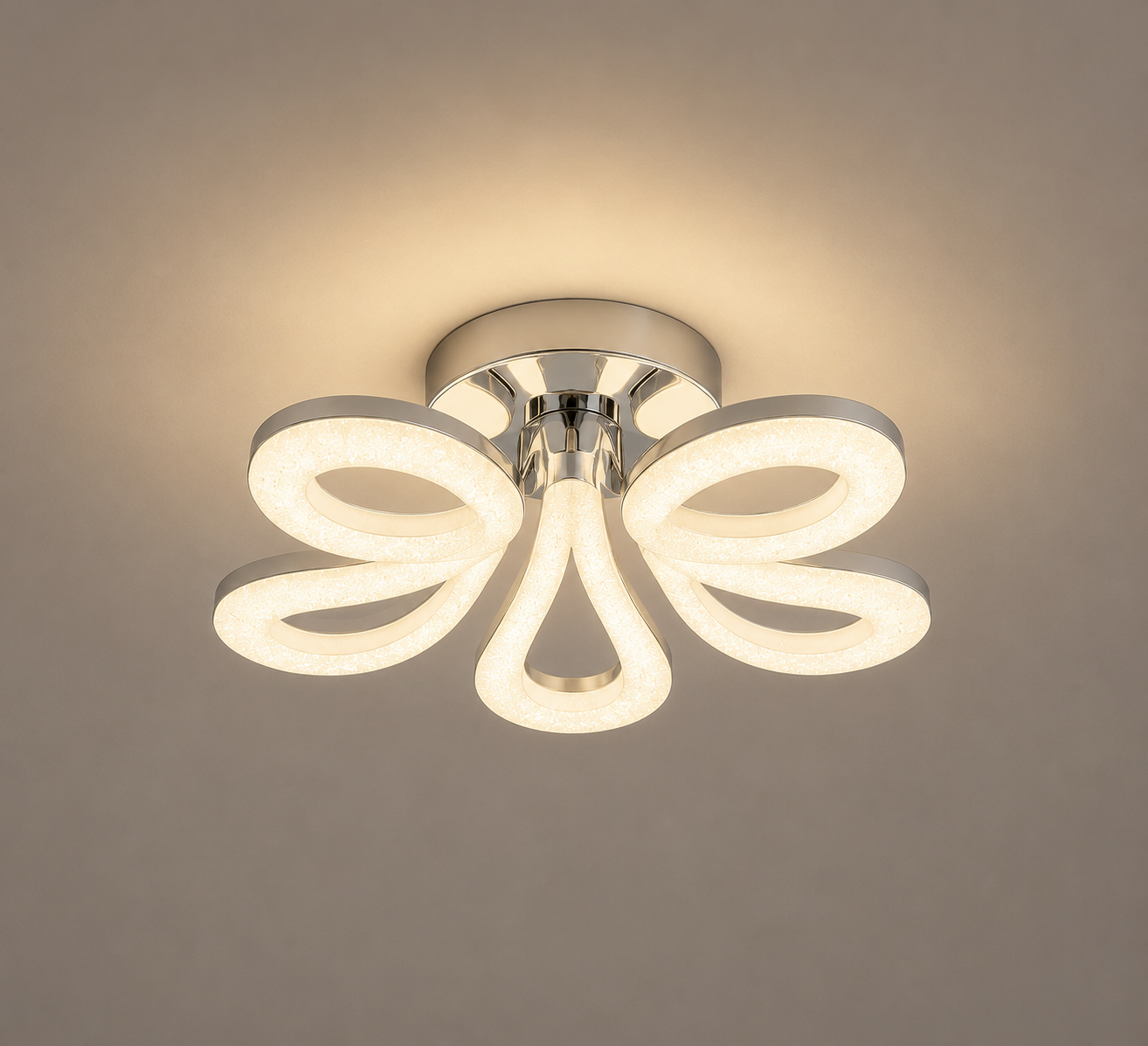Lustra LED cu telecomandă, 500×500×170 mm, 100W, 3300K–6500K, finisaj modern, 2516/5