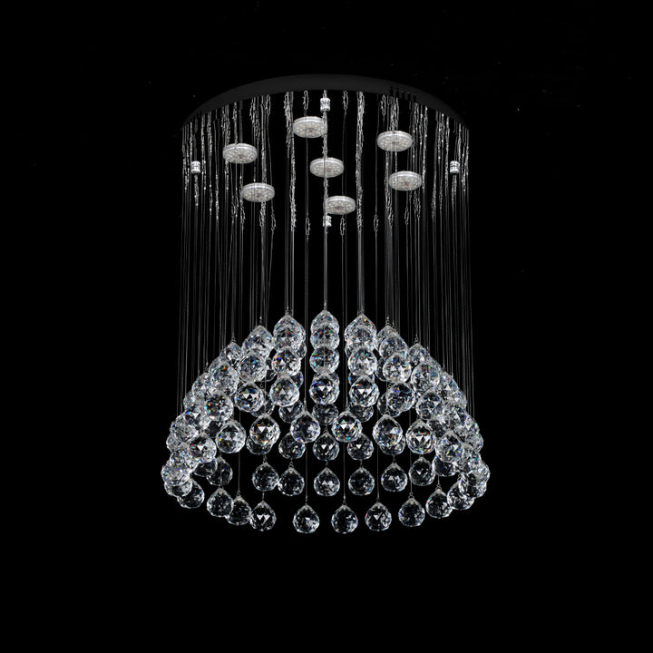 Candelabru LED cu cristale, 500×500×550 mm, 35W, 4000K, fără telecomandă, 6208-7