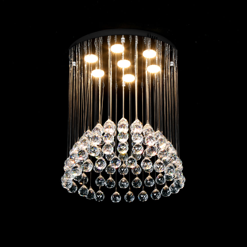 Candelabru LED cu cristale, 500×500×550 mm, 35W, 4000K, fără telecomandă, 6208-7