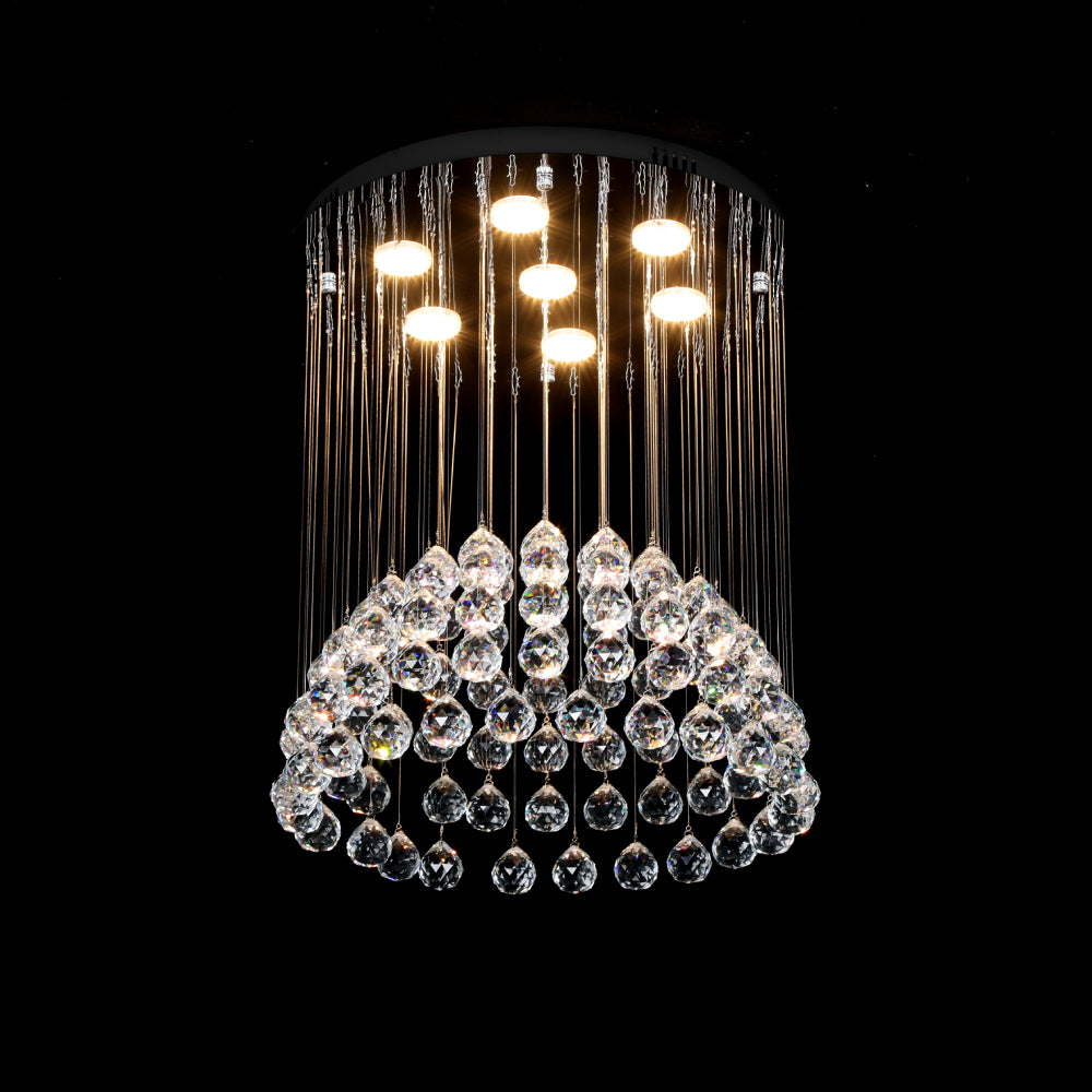 Candelabru LED cu cristale, 500×500×550 mm, 35W, 4000K, fără telecomandă, 6208-7