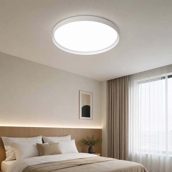 Plafoniera LED rotunda alba 96W, Ø460 mm, lumină reglabilă 3000K / 4500K / 6500K ML-007/460WH