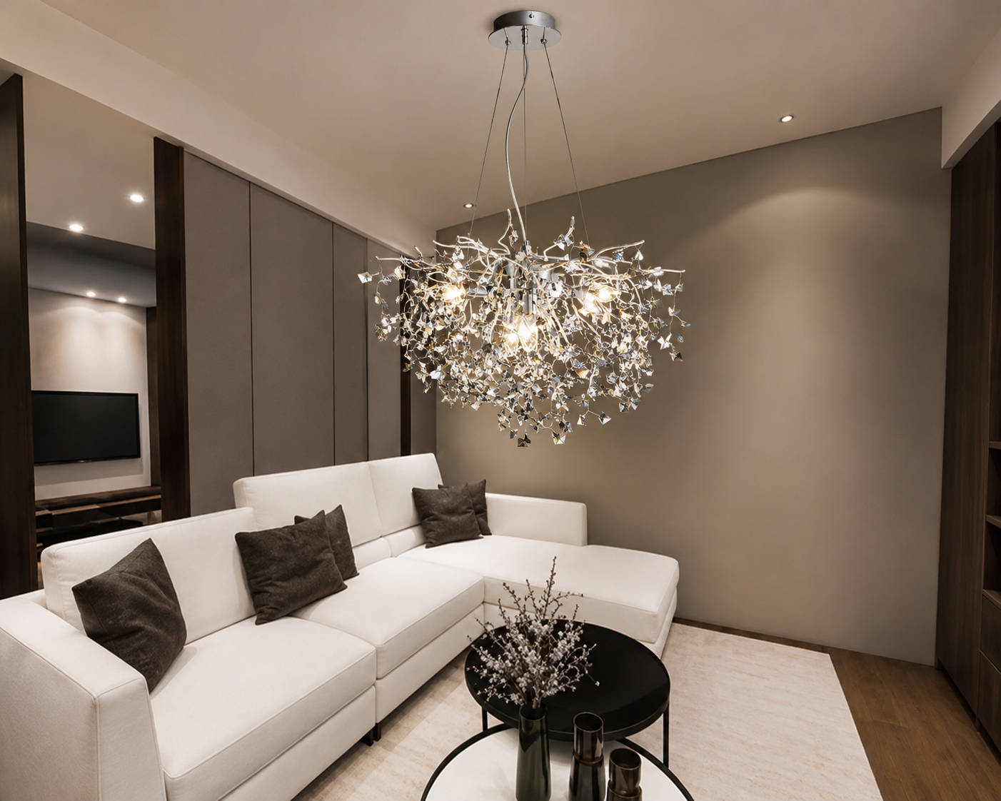 Candelabru elegant cu soclu E14 – Model 27113/600 SO+CR