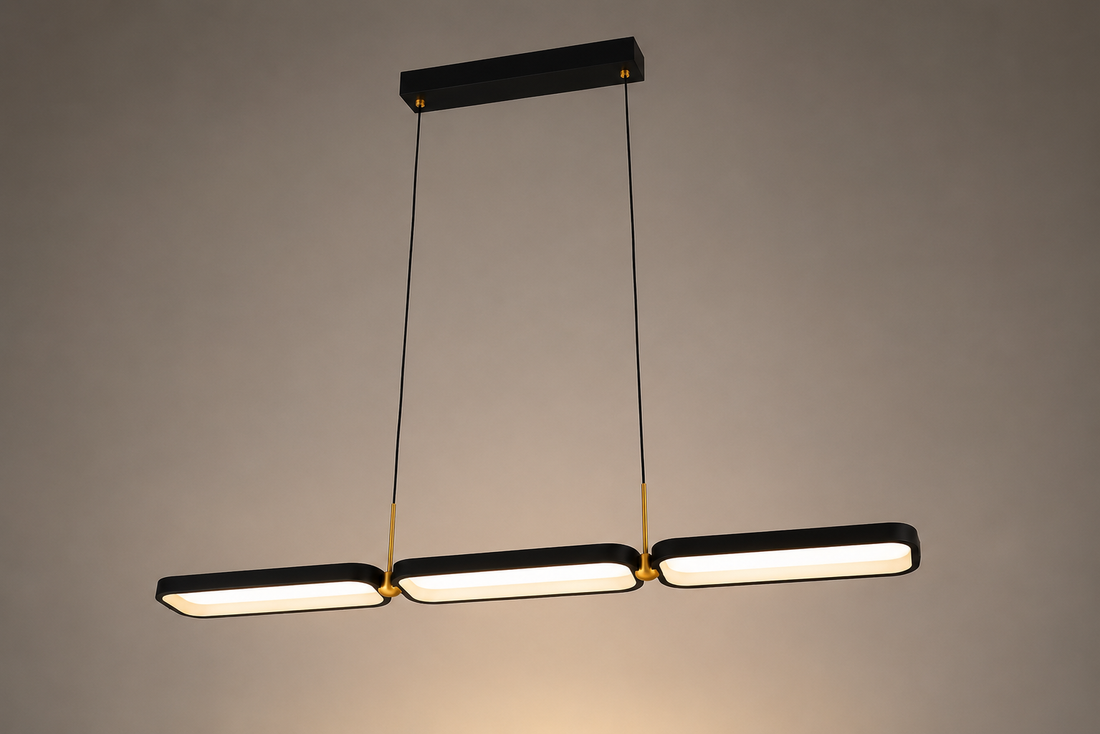 Pendul LED modern cu telecomandă, 80 W, 920×120 mm, înălțime reglabilă până la 1200 mm, temperatură reglabilă 2800–6500 K – model 8739/90