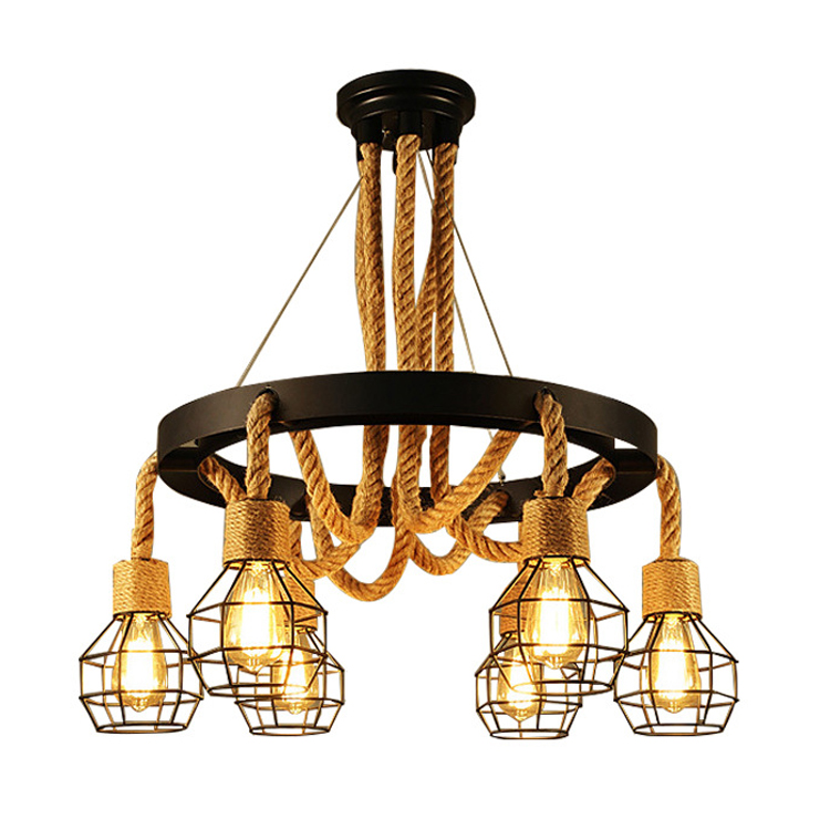 Pendul modern 6 surse, soclu E27, D72 x H40 cm – JD-601