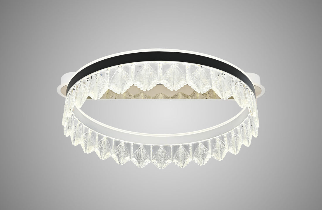 Lustra LED modernă cu 2 surse de lumină – Model 55009/500 WH+BK+TIGD