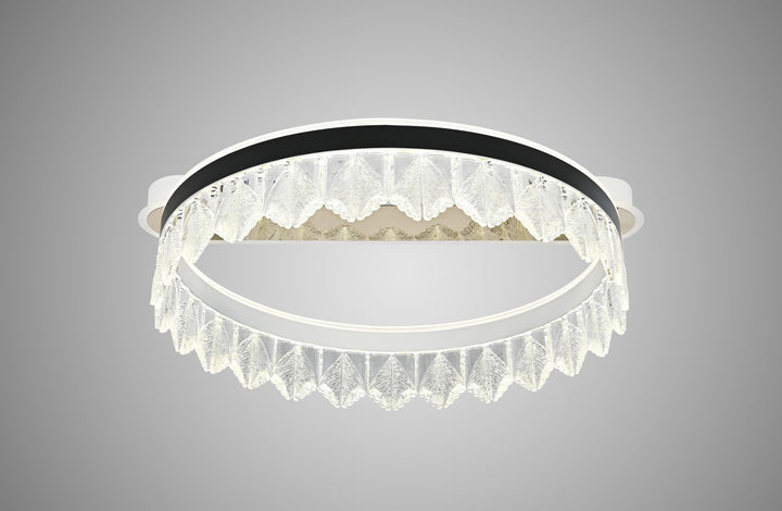 Lustra LED modernă cu 2 surse de lumină – Model 55009/500 WH+BK+TIGD