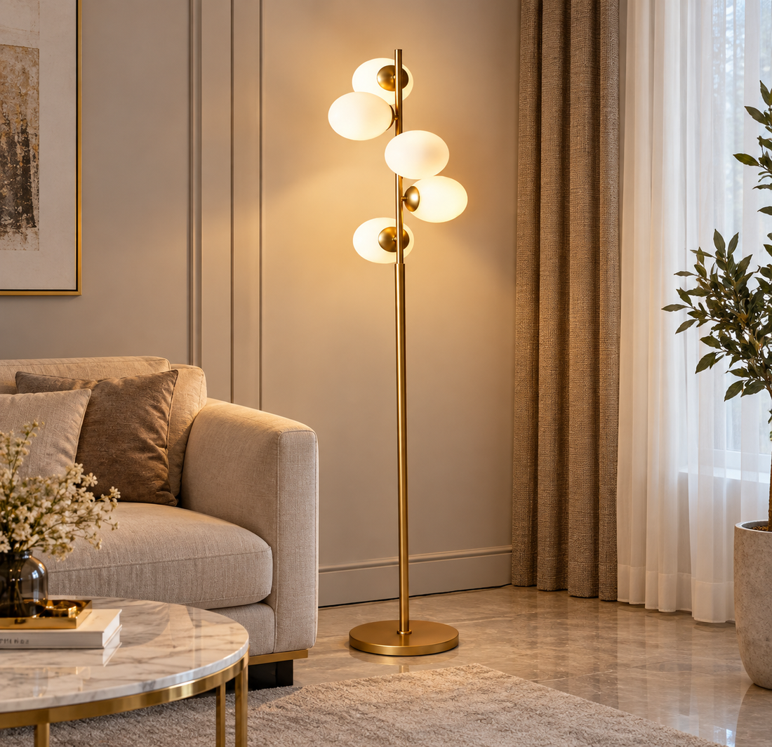 Lampadar A891-5L Auriu