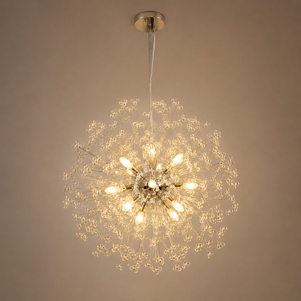 Candelabru Led Modern  cu 12 surse de lumină – Model 26011/12CR