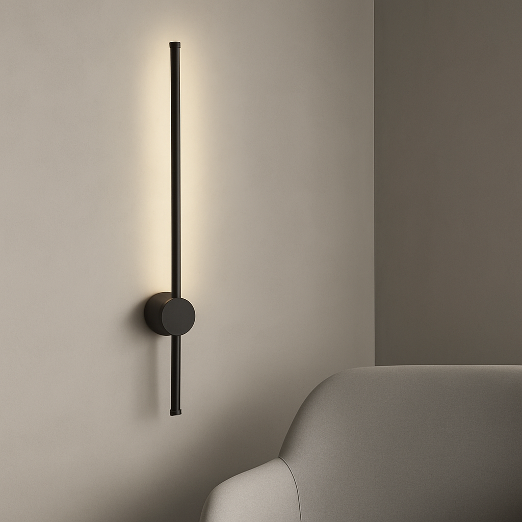 Aplica LED moderna 20W – 60 cm, neagra, model 59012/600BK