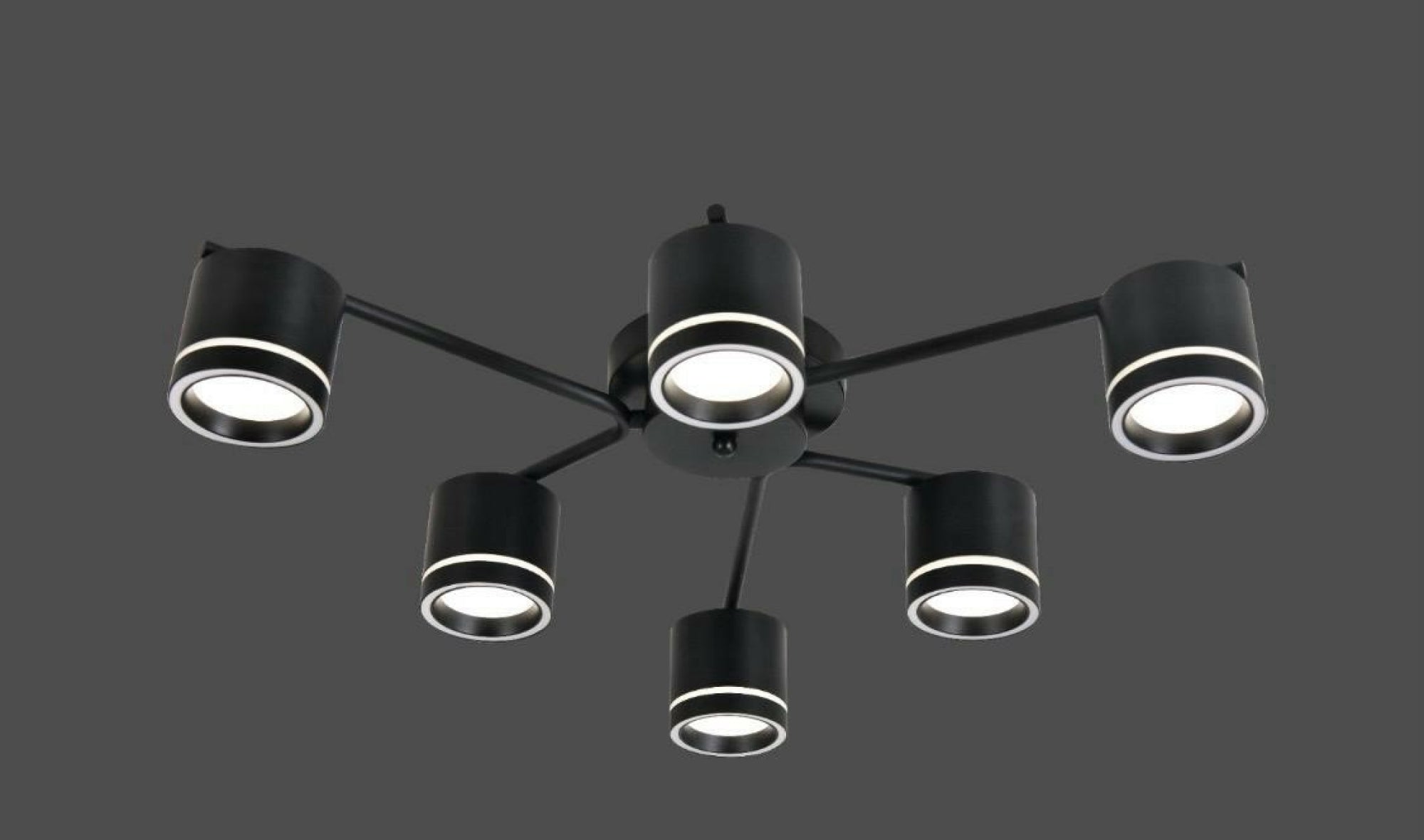 Lustra LED neagră 59040/6MB – 6 becuri GX53, 3000-6500K