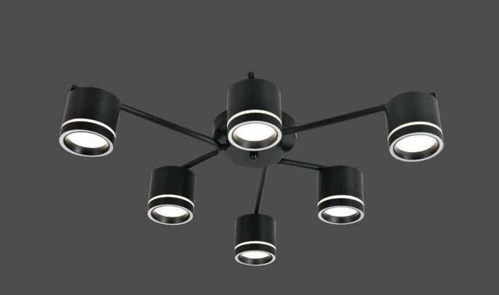 Lustra LED neagră 59040/6MB – 6 becuri GX53, 3000-6500K