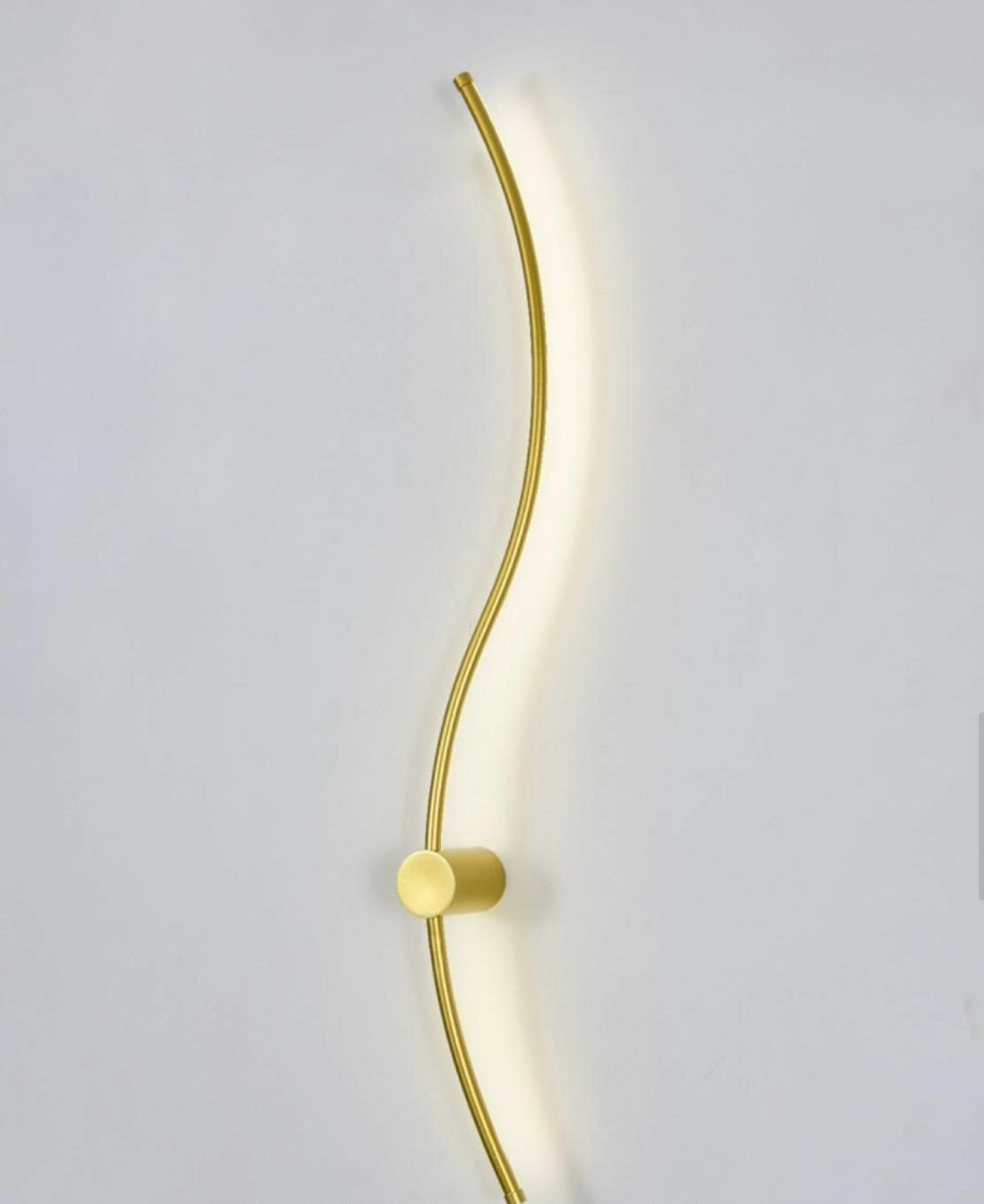 Aplica LED de perete, design ondulat, 38W total, L ≈ 1000 mm, temperatură reglabilă 3000K–6500K, gold – model 59093/1000