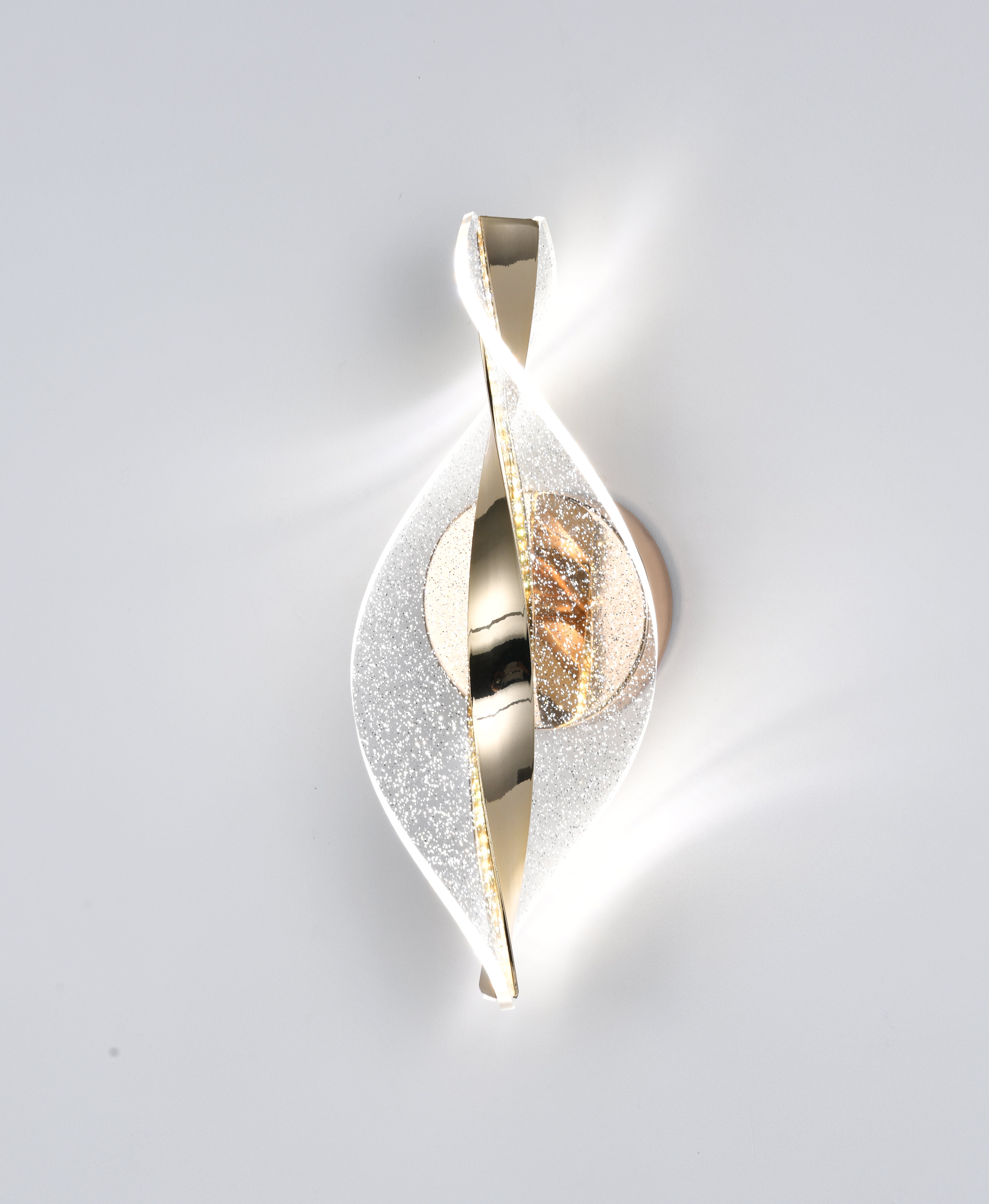 Aplica LED moderna aurie, 300×125×100 mm, 18W, 3000–6500K, 59193