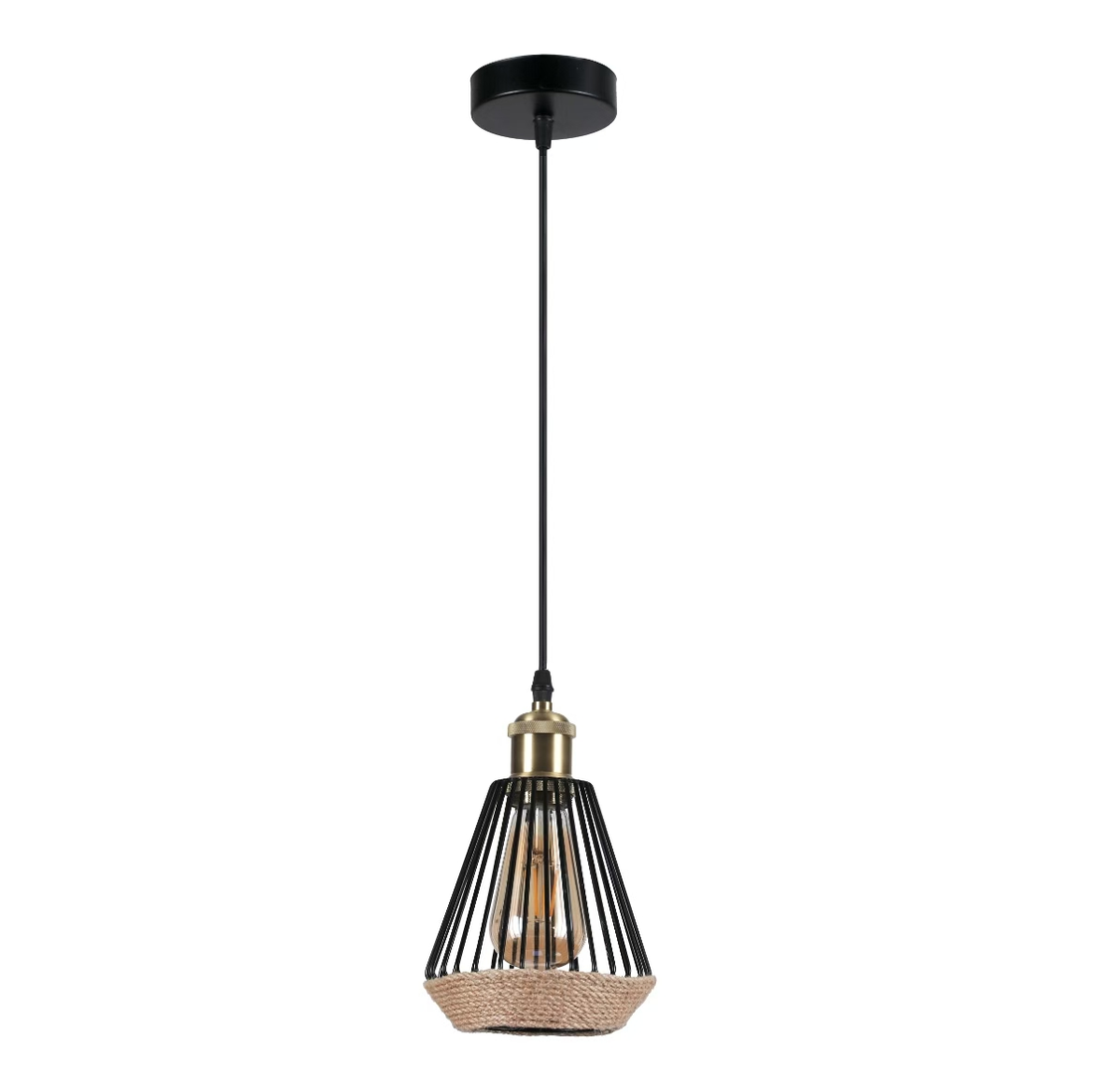 Pendul modern, soclu E27, D15 x H24 cm, 1 bucata, JD-52