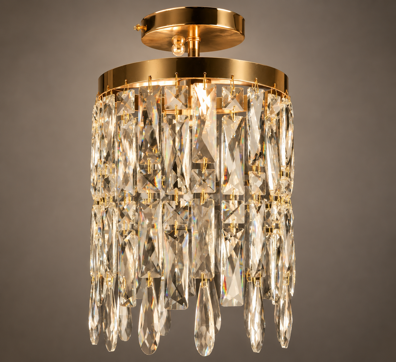 Pendul decorativ cu cristale 8383/1-180 – Design elegant, soclu E27