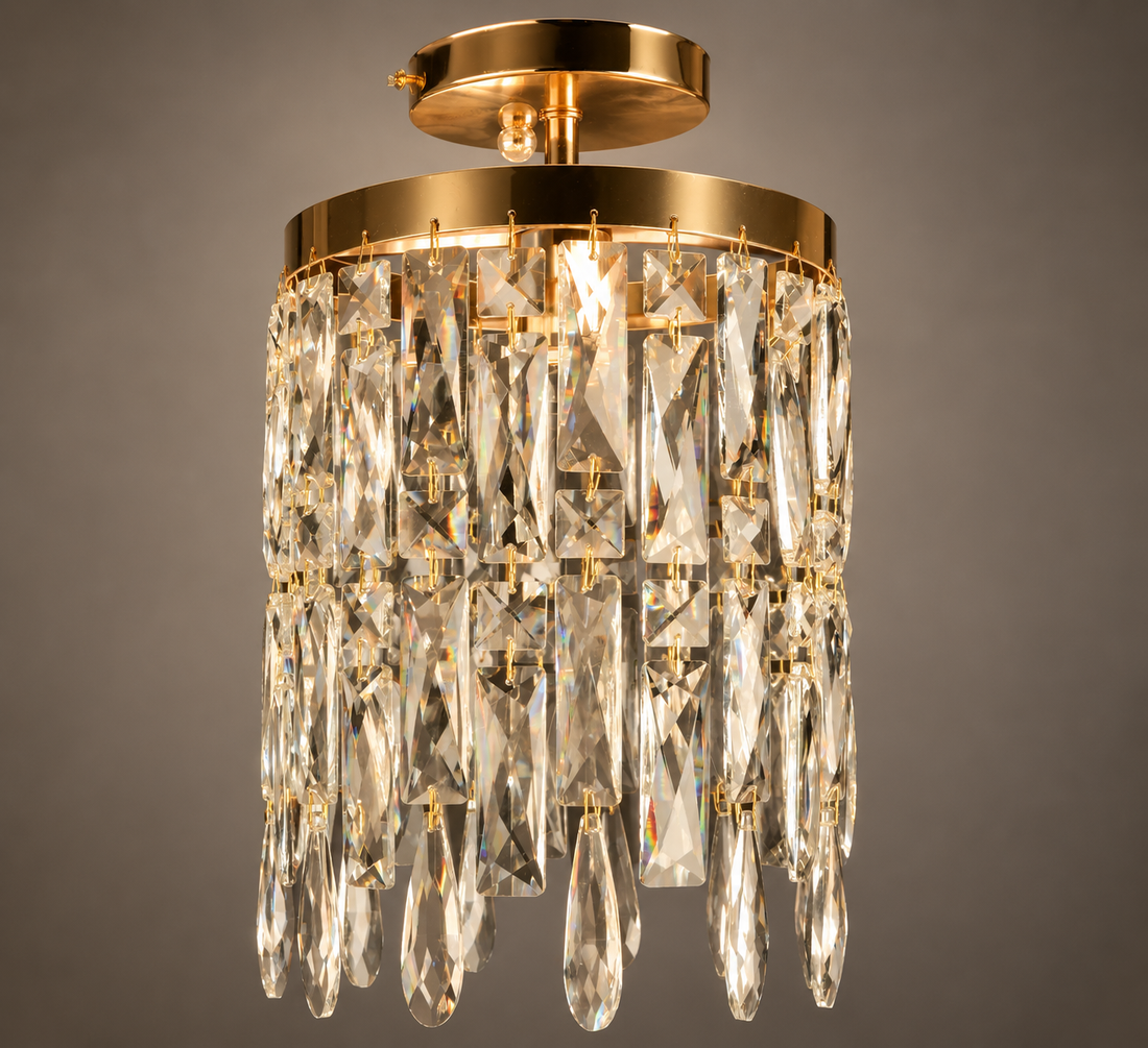Pendul decorativ cu cristale 8383/1-180 – Design elegant, soclu E27