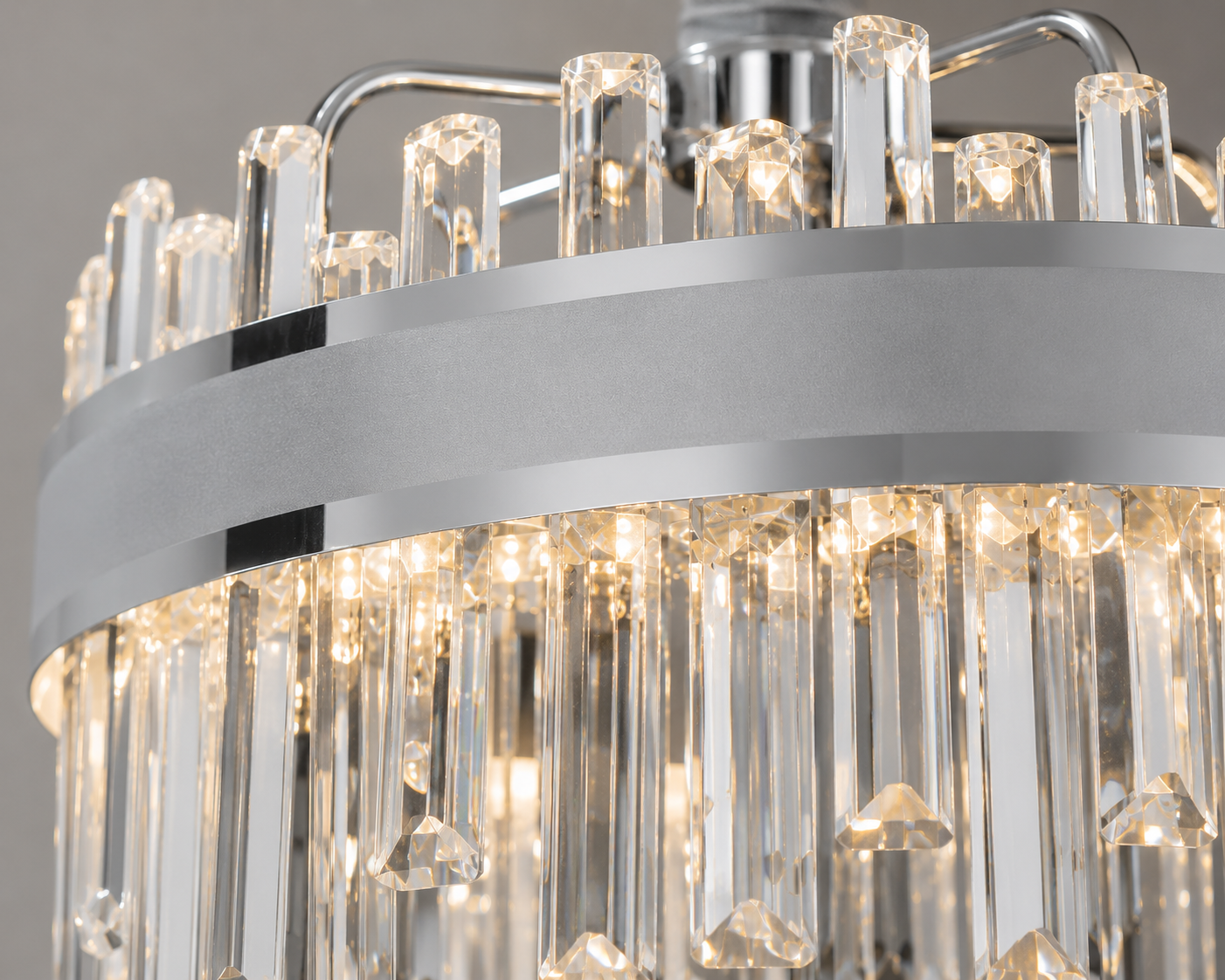 Candelabru LED, 92 W, Ø ≈ 400 mm, temperatură reglabila 2800–6500 K – model 8652/400 CR