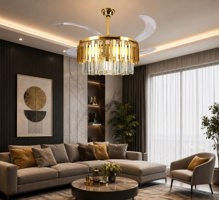 Candelabru cu Ventilator LED 96W –&nbsp; F3211/500 FGD