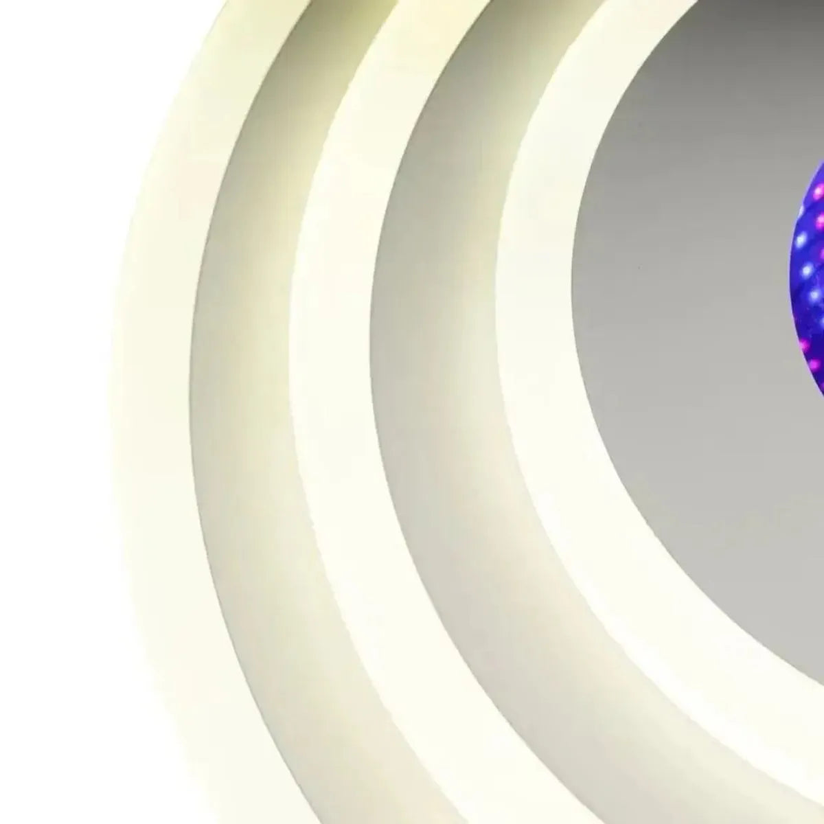 Plafonieră LED cu Telecomanda, Model 6039/300D WH, 71W, Ø300 mm