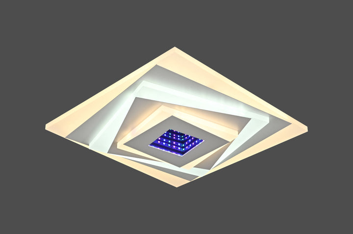 Plafoniera LED Patrata, Model 6040/300D WH, 78W, 300x300 mm