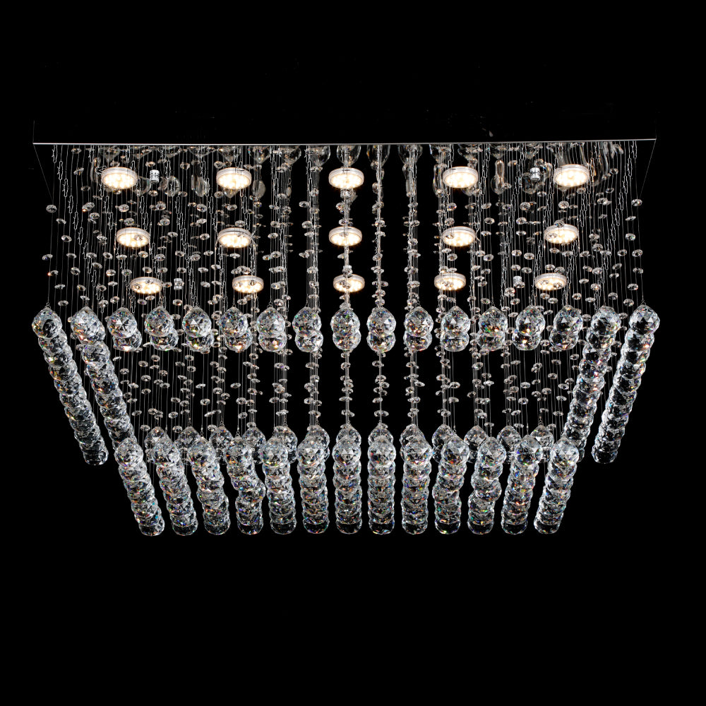 Candelabru LED cu cristale, 600×200×600 mm, 20W, 4000K, 6060-15