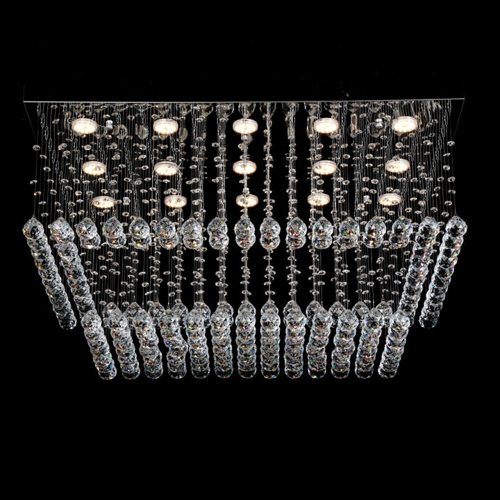 Candelabru LED cu cristale, 600×200×600 mm, 20W, 4000K, 6060-15