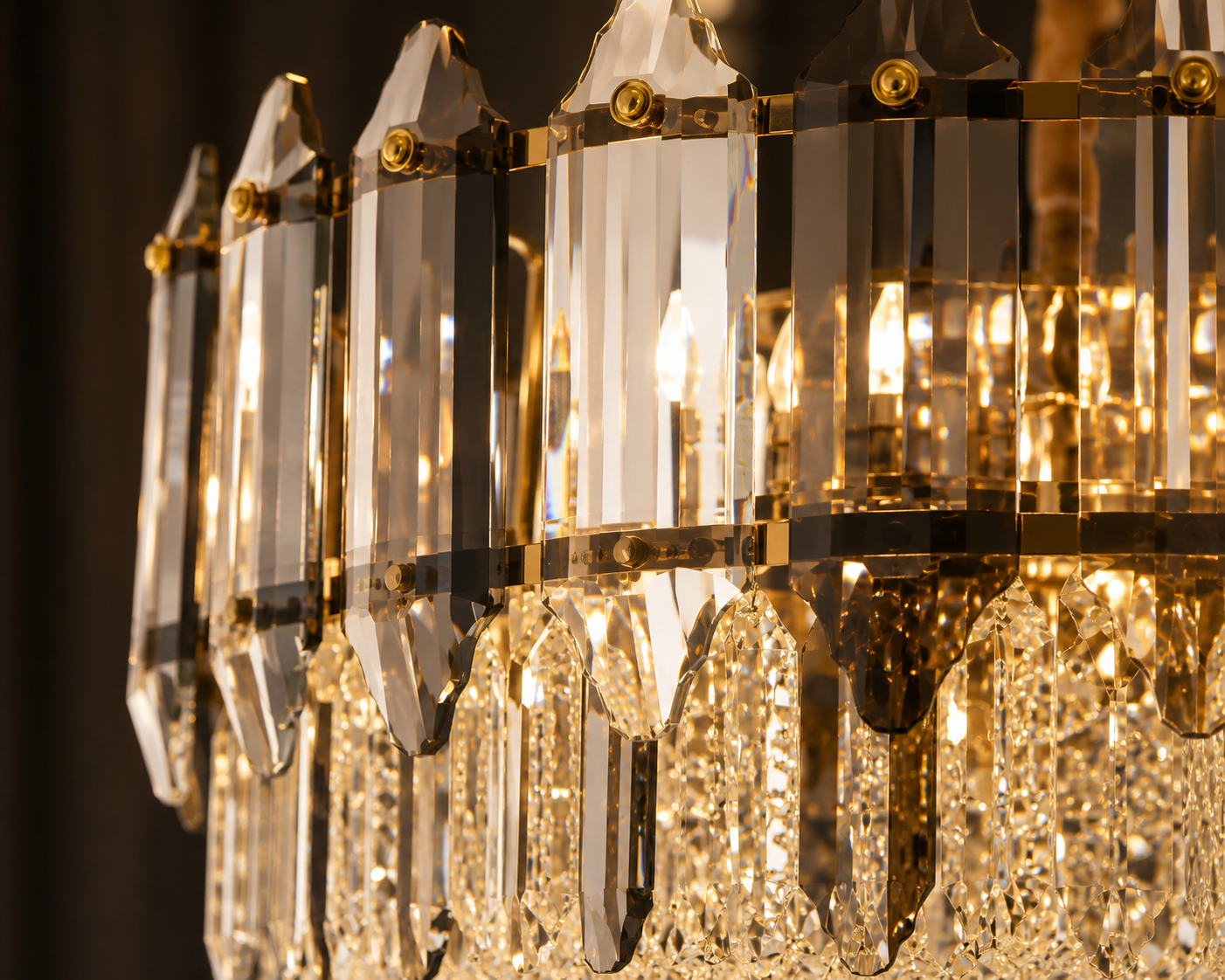 Candelabru elegant cu 9 brațe, soclu E27, finisaj clasic – model 20564/500FG