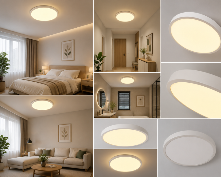 Plafonieră LED rotundă albă 29W, 3000–6500K – 71392/400WH