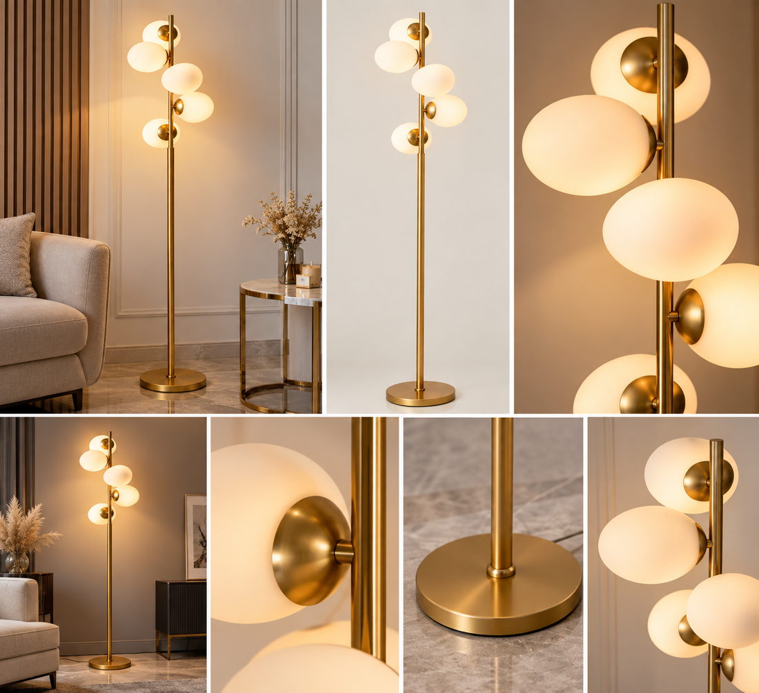 Lampadar A891-5L Auriu