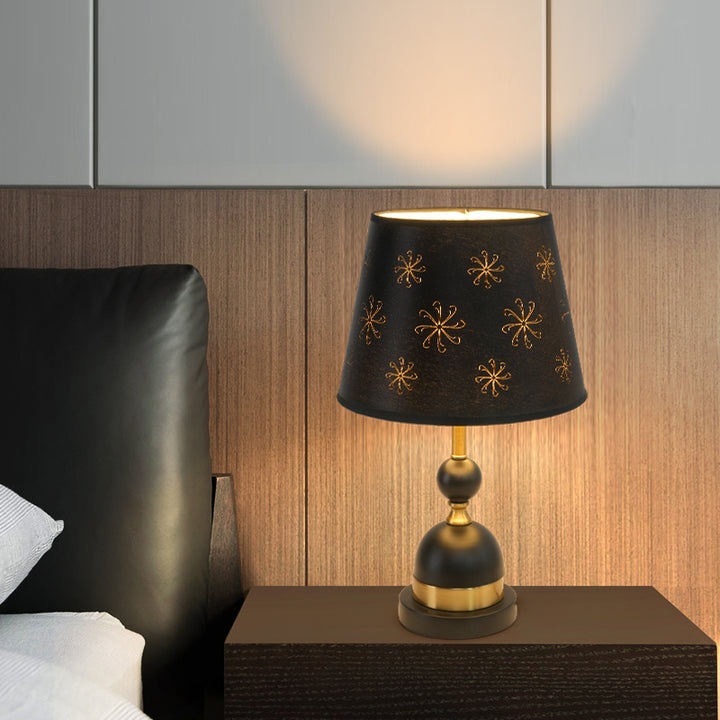 Veioza decorativa 8633, Negru, inaltime 52 cm