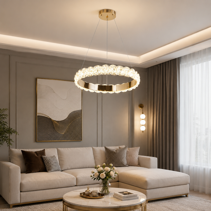 Pendul LED 75306/500 FGD, 108W, telecomandă, lumină reglabilă 3000K-6500K